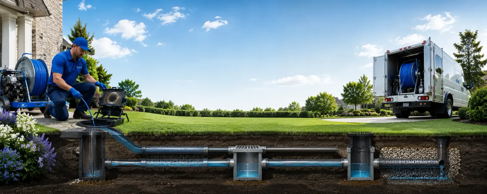 Outdoor drain cleaning information for East Corinth, VT